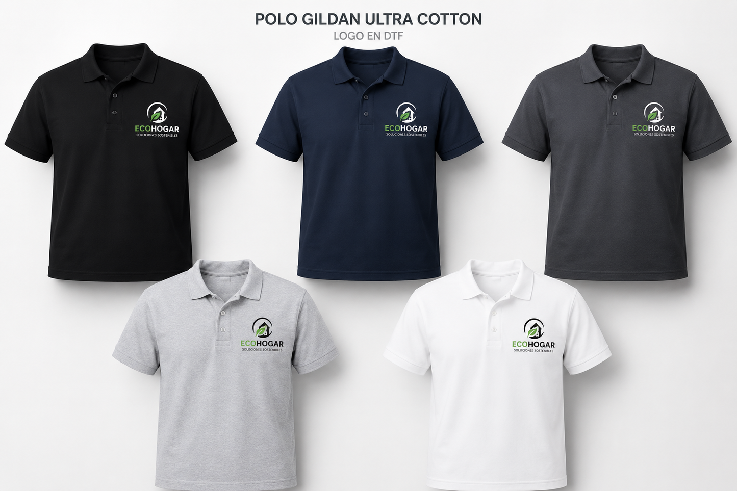 Custom Short Sleeve Polo Shirt – DTF Printed Logo Polo | Premium Business & Uniform Polo
