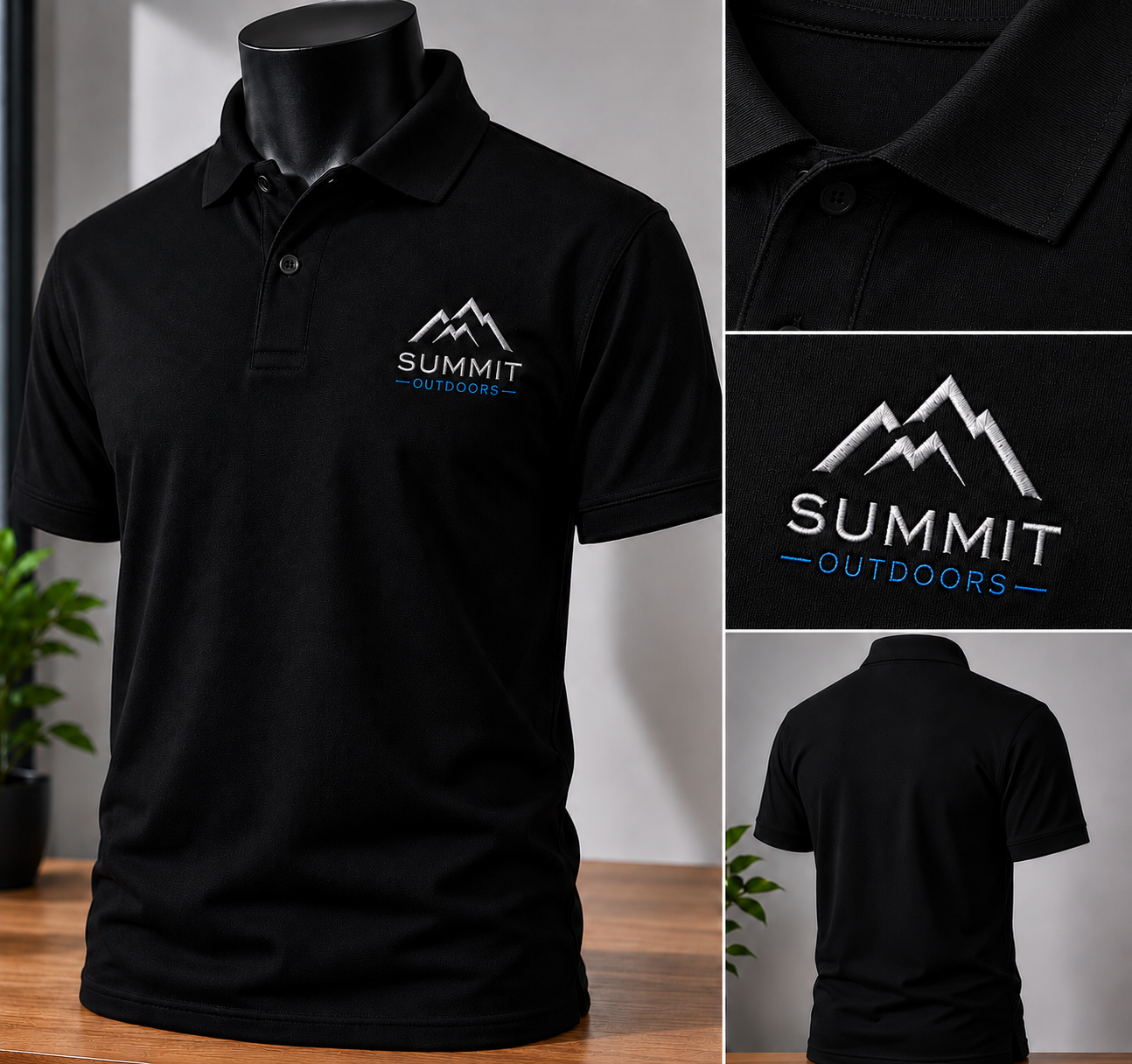 Custom Polo Shirt with Logo – Business & Event Uniforms | Embroidered